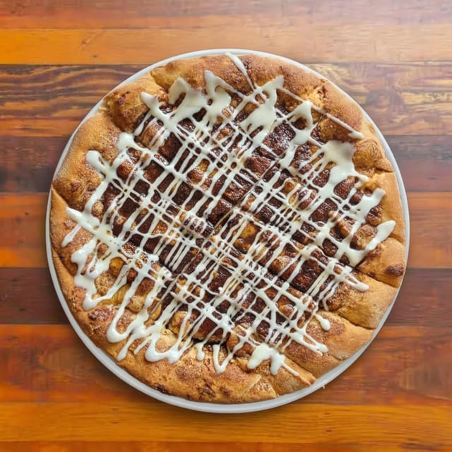 Cinnamon Sugar Pizza.